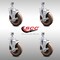 Service Caster 5 Inch SS High Temp Glass Filled Nylon 10mm Threaded Stem Caster Set Brake SCC-SSTS20S514-GFNSHT-TLB-M1015-4 - alternate 1